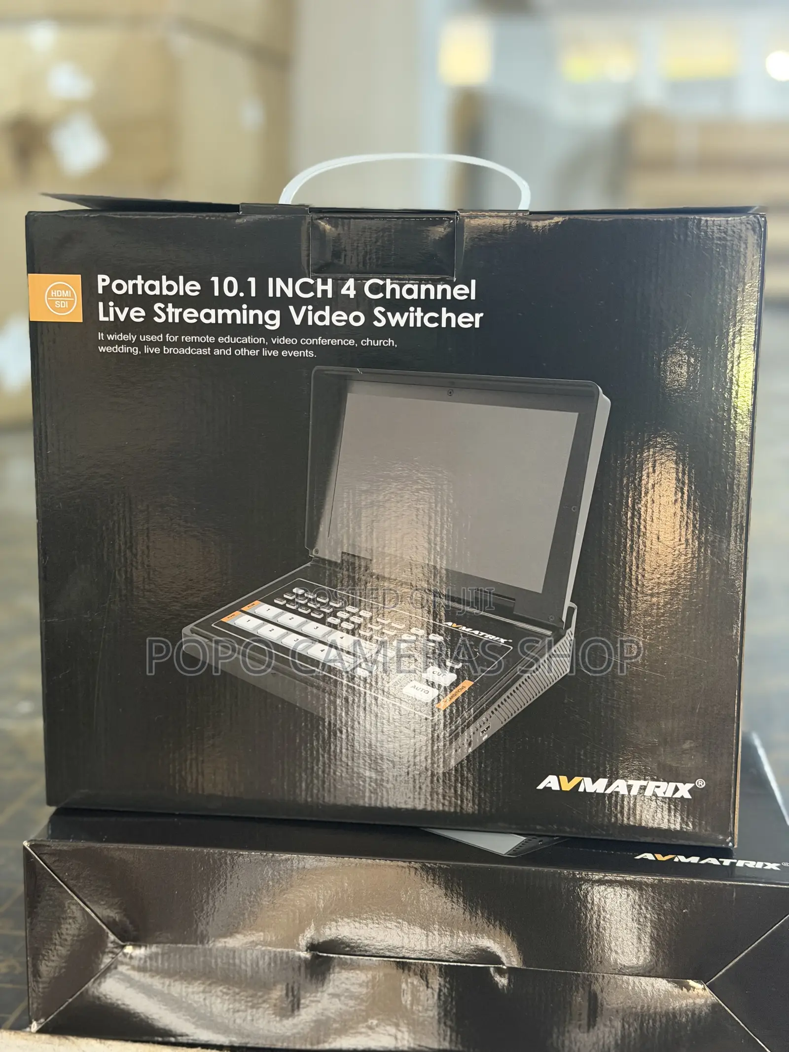 Avmatrix Shark H4 Plus 4-channel Hdmi Video Switcher With 10.1′′ Ips
