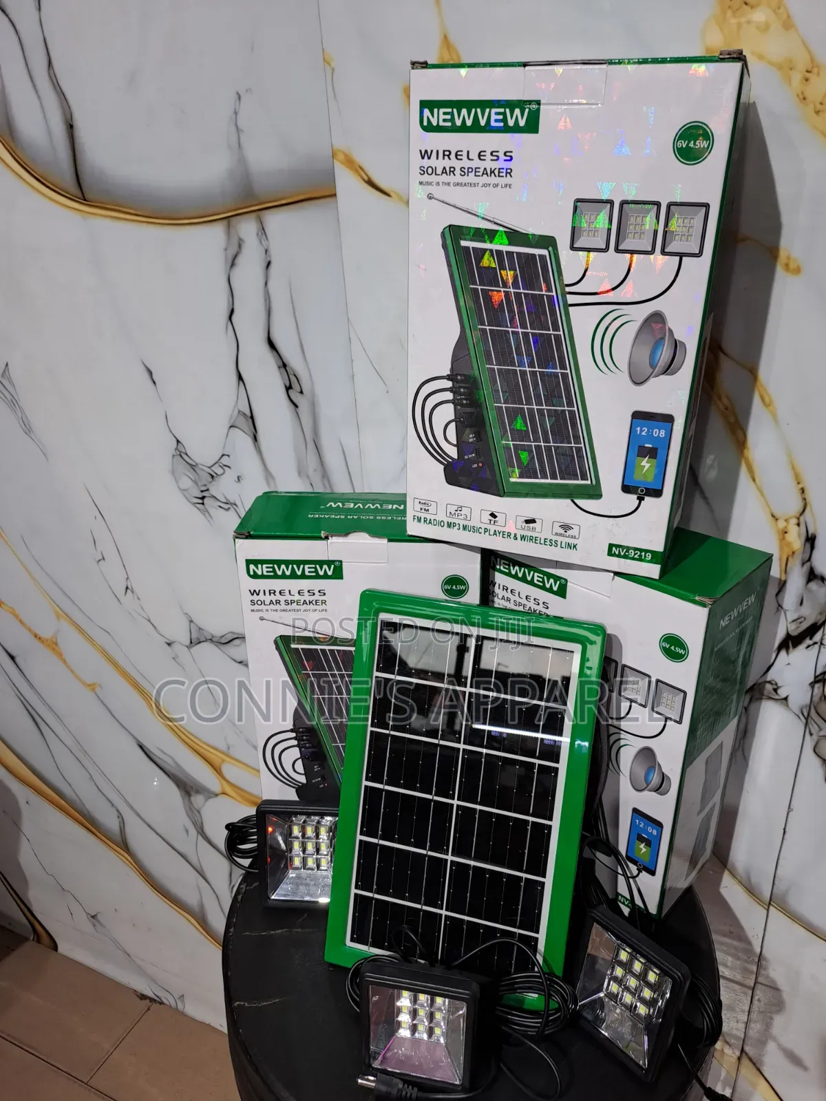 New View Wireless Rechargeable Solar Speaker