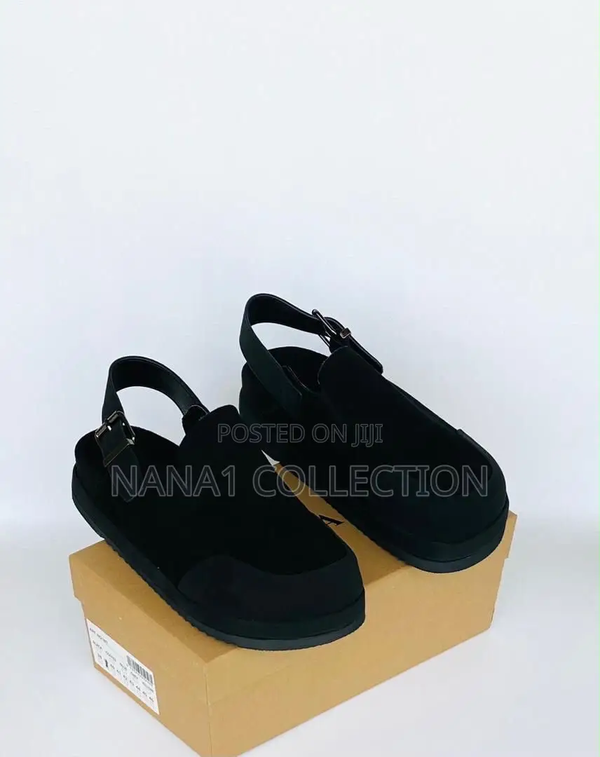 Unisex Suede—Leather Zara Strap Sandals