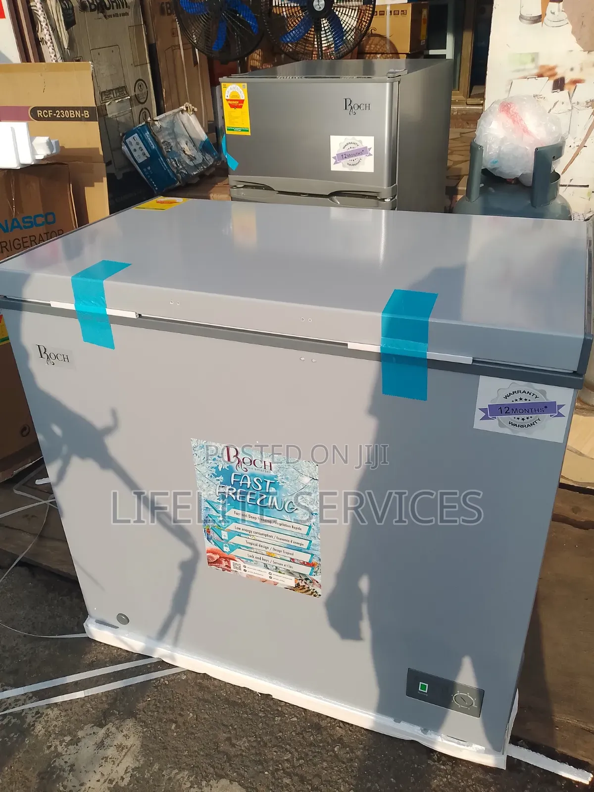 Freezer # Roch 200l With Sliding Glass