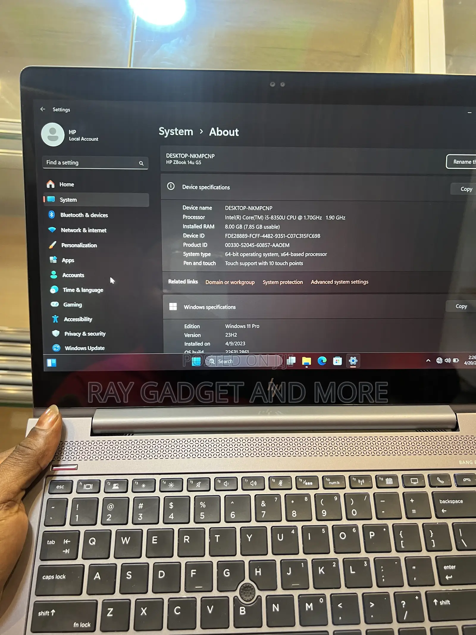 Laptop HP ZBook 14u G5 8GB Intel Core i5 SSD 256GB
