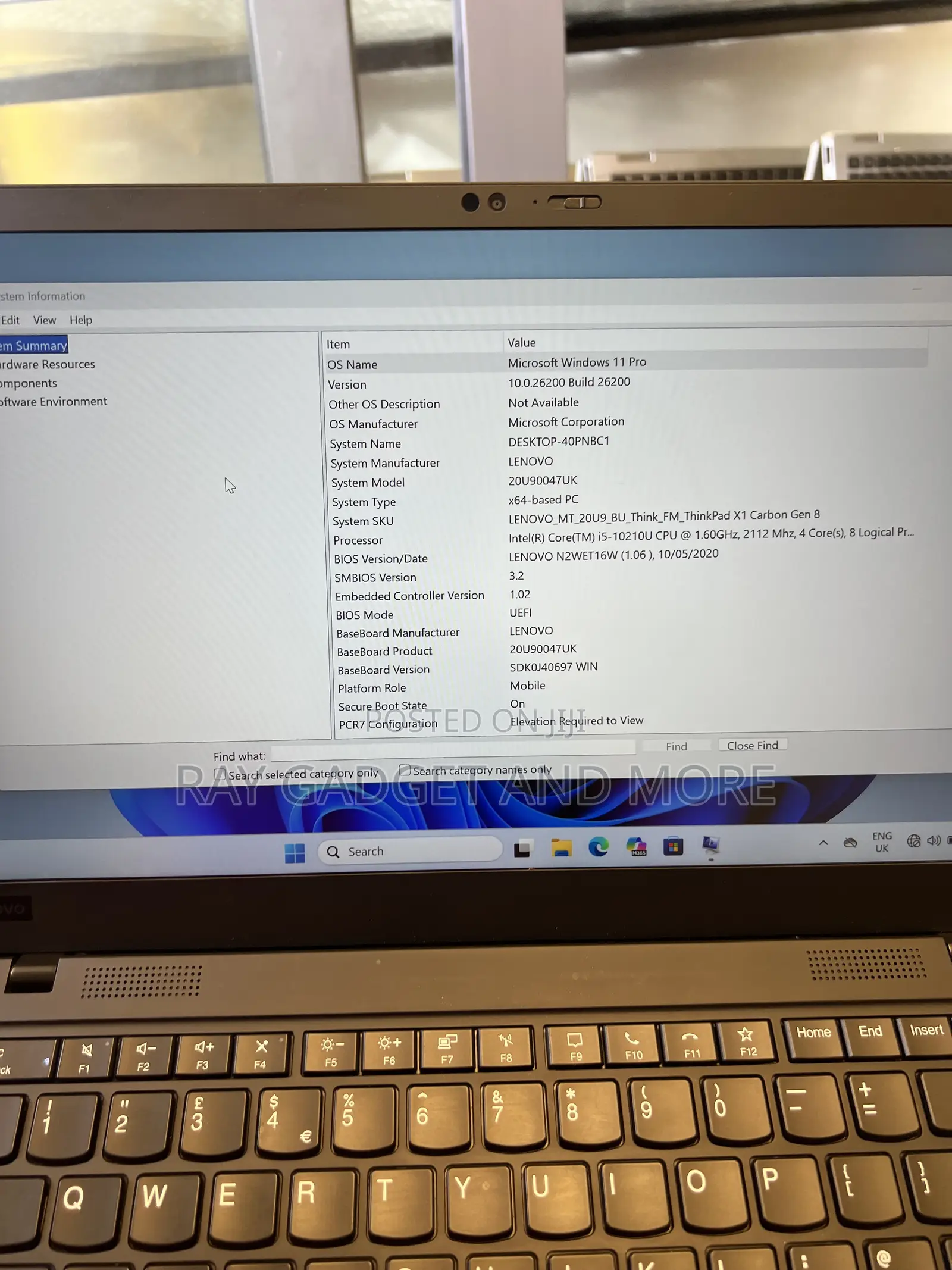 Laptop Lenovo ThinkPad X1 Carbon 8GB Intel Core i5 SSD 256GB