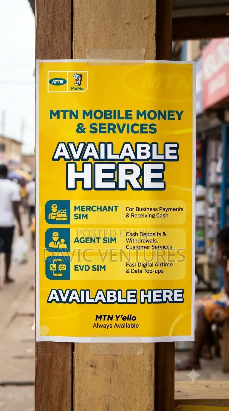 Fully Verified MTN Momo Agent Merchant Sim Setup
