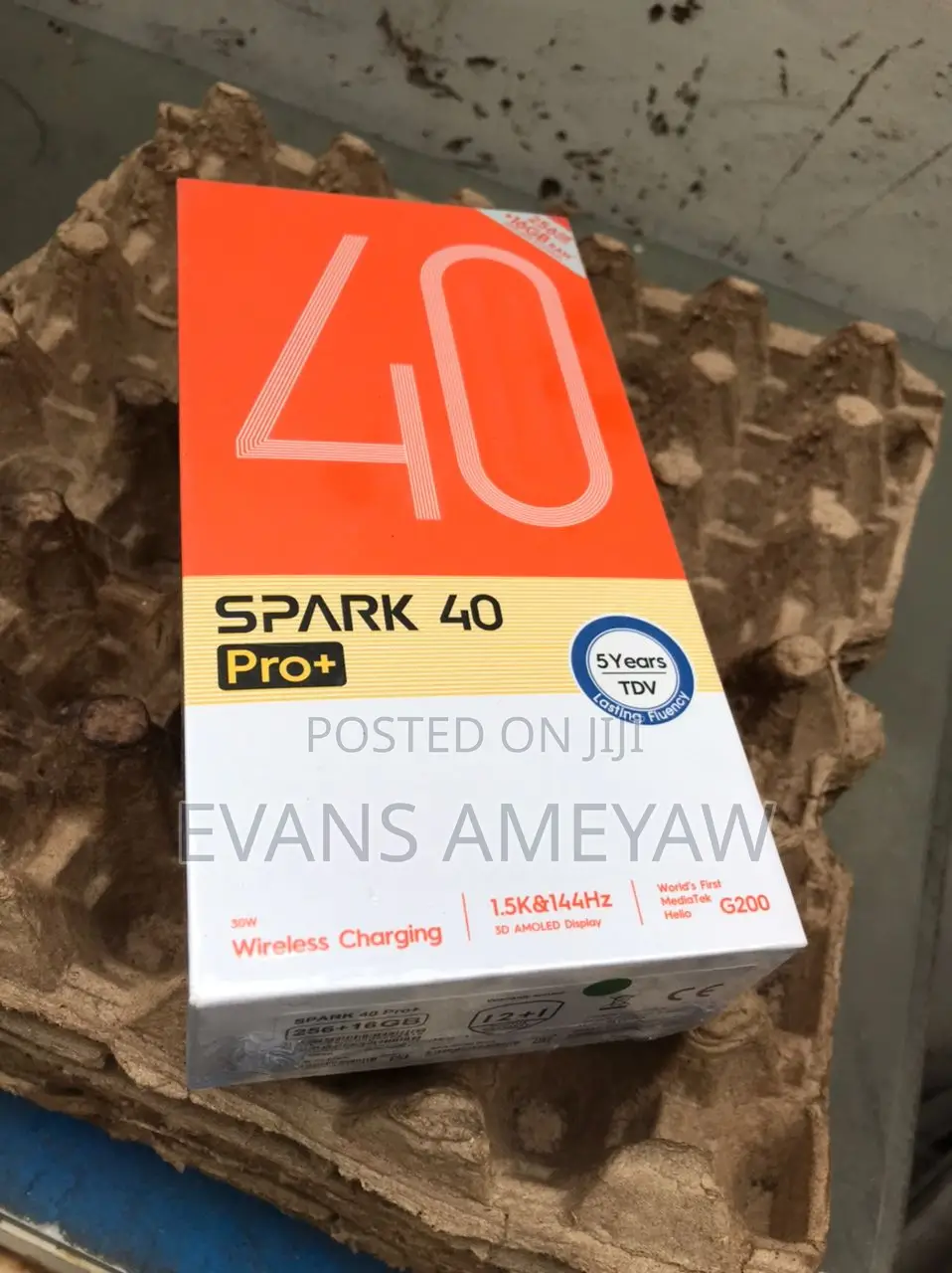 New Tecno Spark 40 Pro+ 256 GB Black