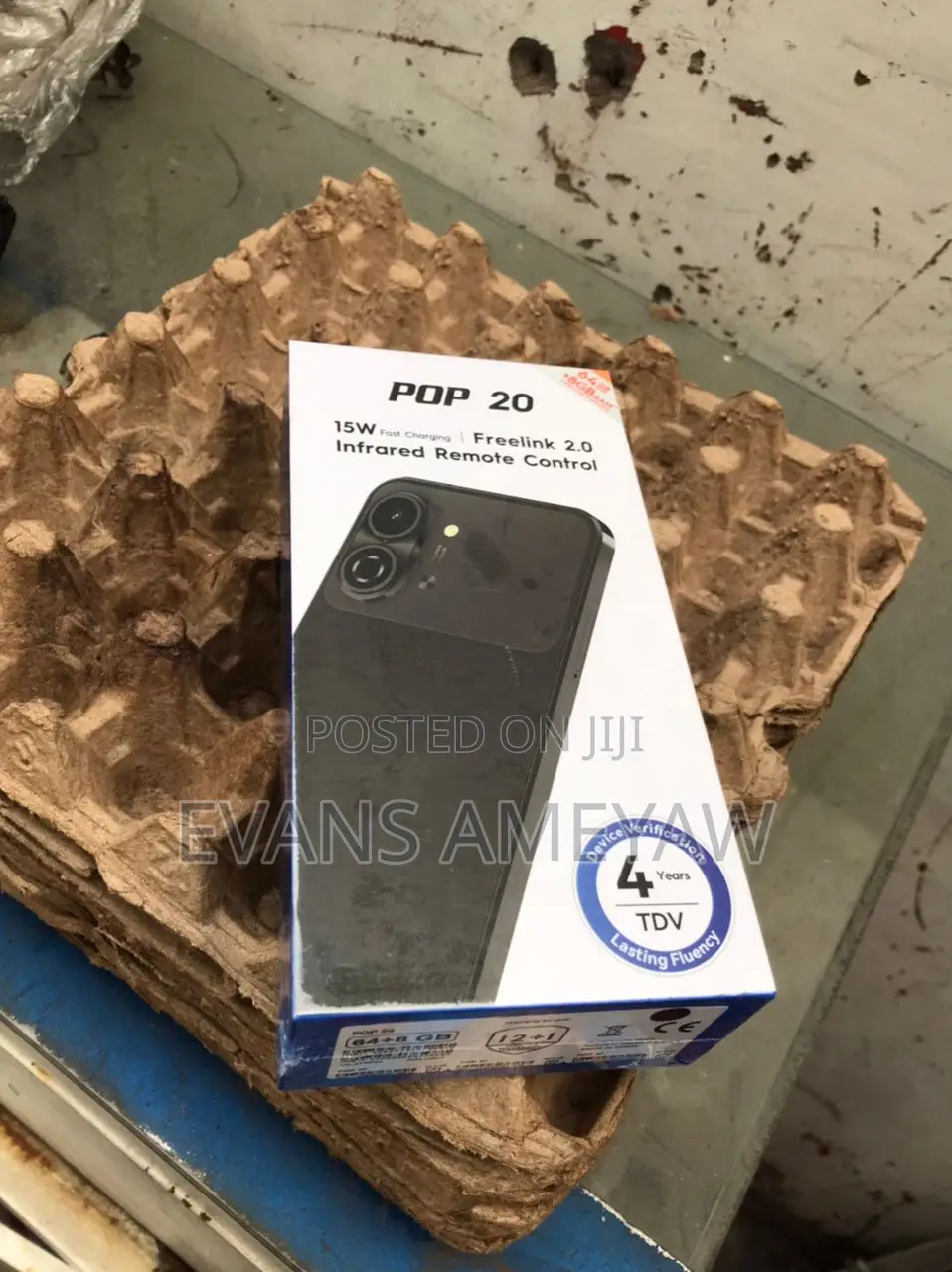 New Tecno Pop 20 128 GB Black