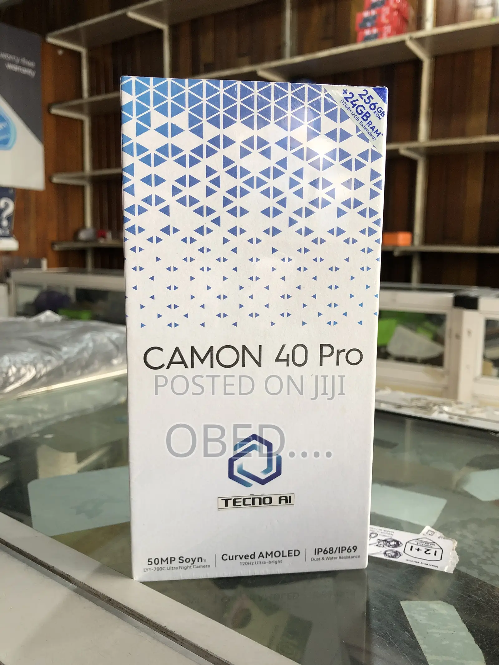 New Tecno Camon 40 Pro 5G 256 GB Black