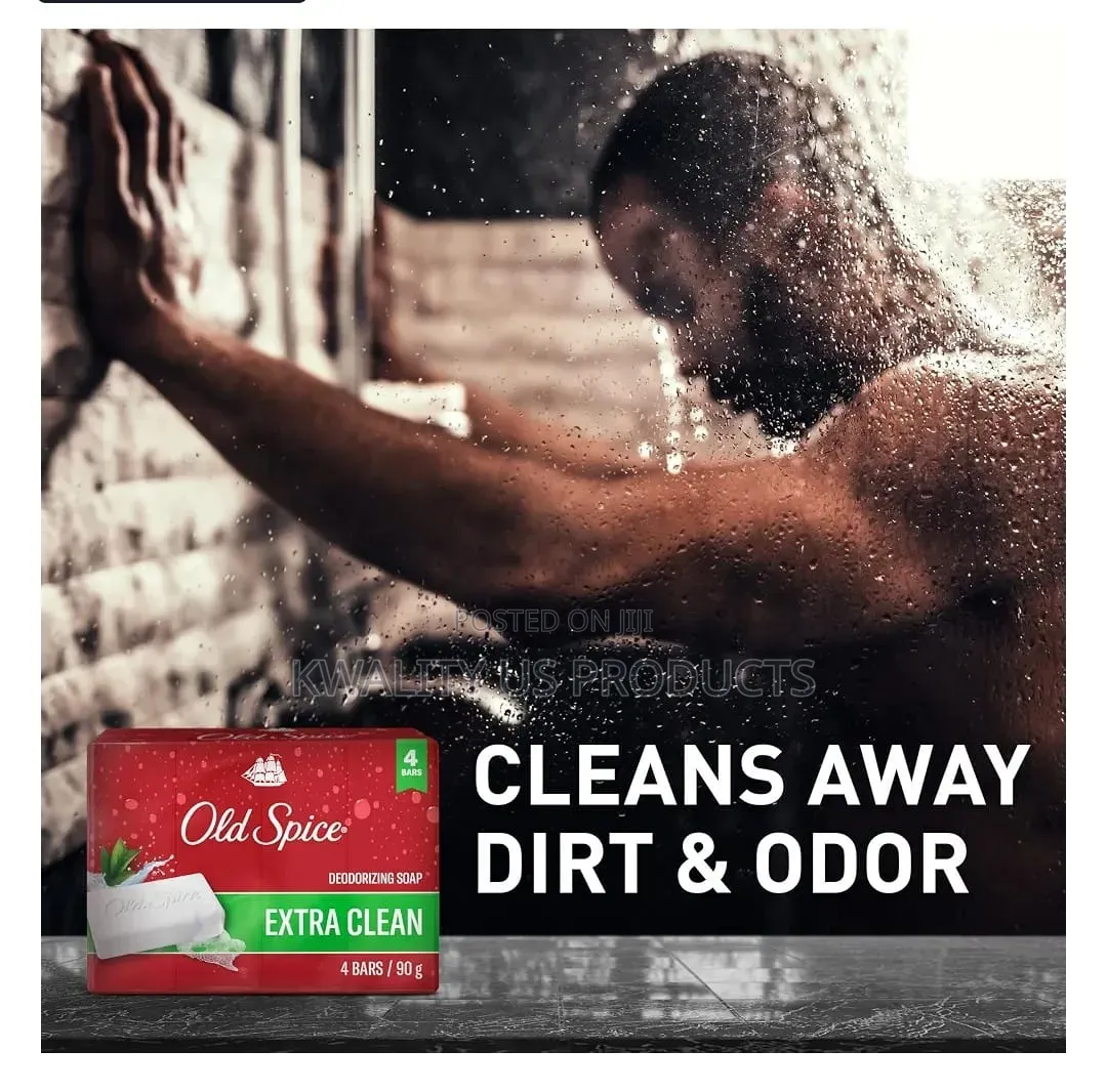 Old Spice Mens Deodorizing Bar Soap- 4 Pack