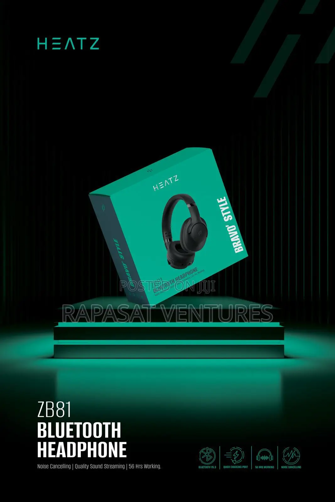 Heatz Bluetooth Headphone Zb81