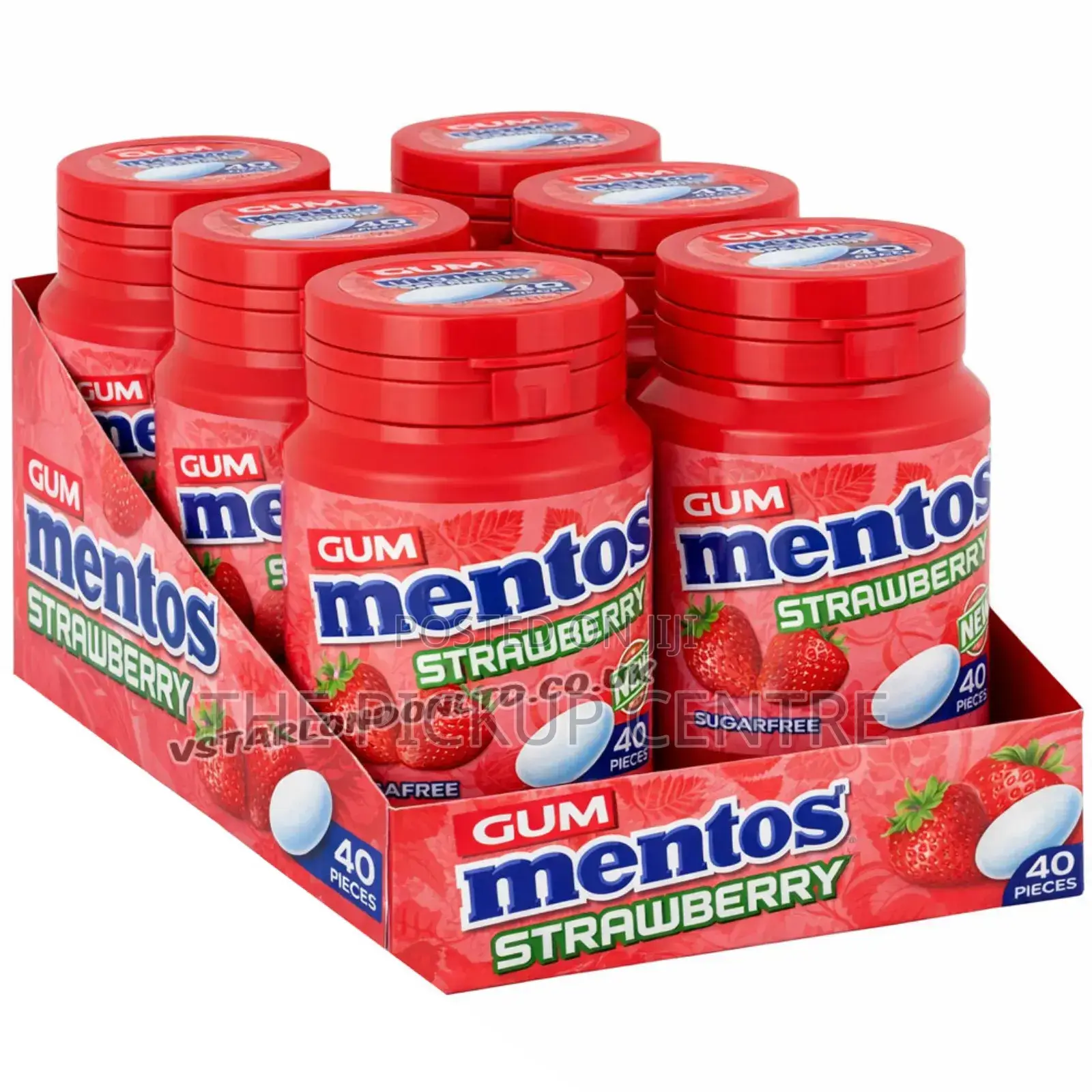 Mentos Pure Fresh Spearmint Gum 6 Pack
