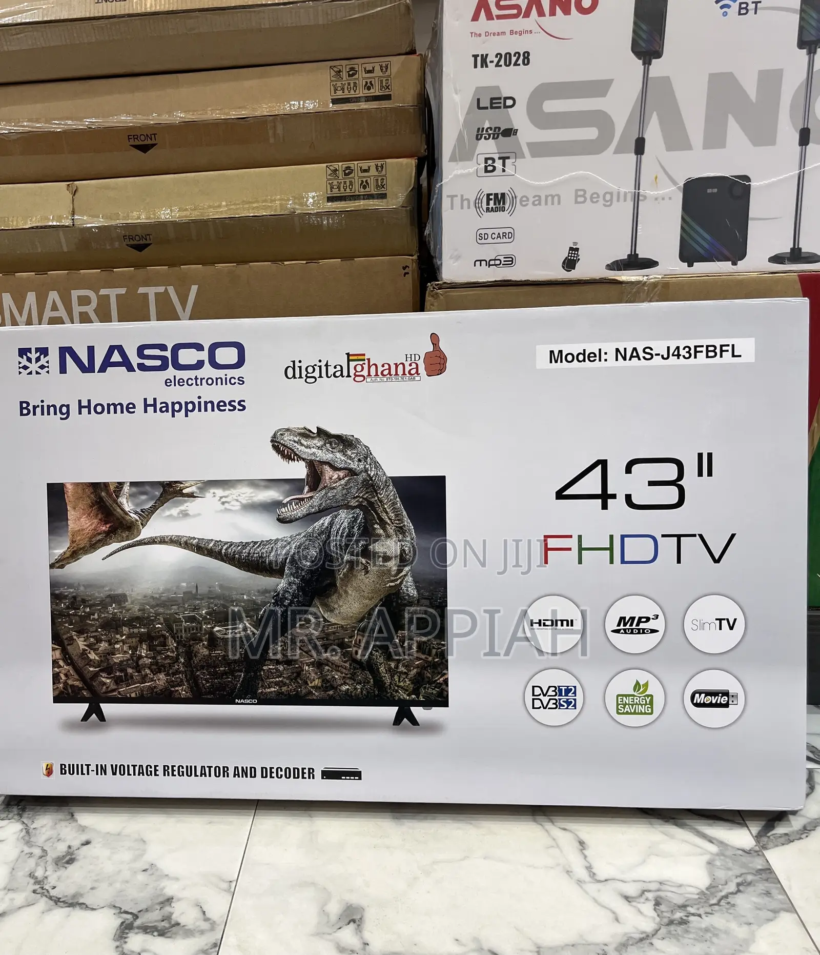 Get Premium Nasco 43 Inch Digital Satellite Television(Black)