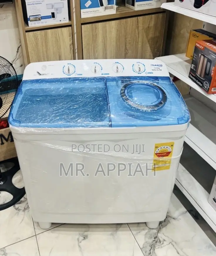 Extremely Affordable Nasco 15kg Semi-Auto Washing Machine(Spin Dry)