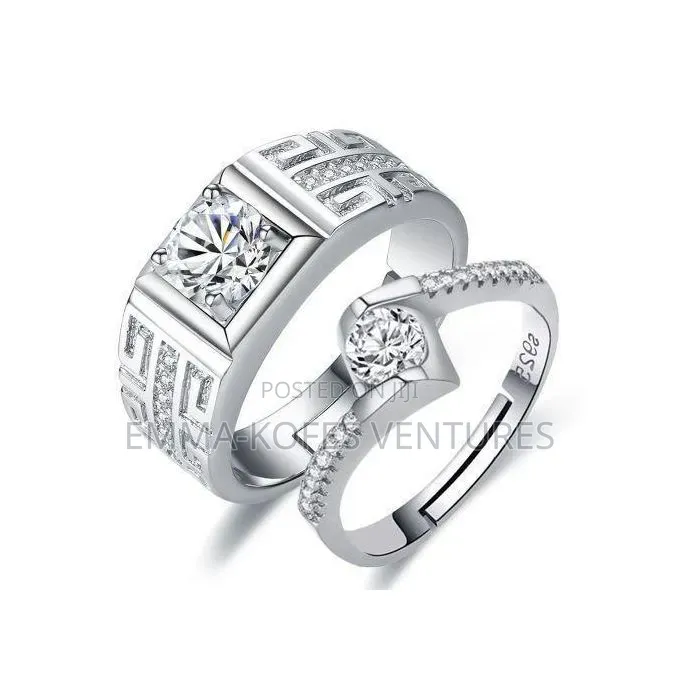 Aidailu Diamond Wedding Rings for Men and Women Rings for Couples