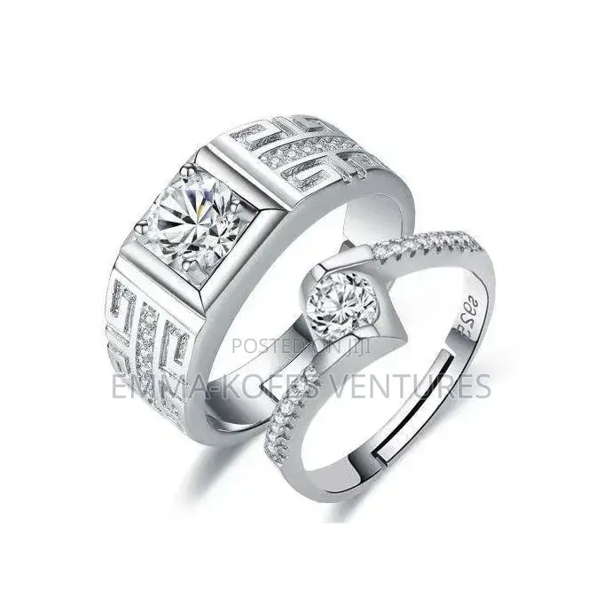 Aidailu Diamond Wedding Rings for Men and Women Rings for Couples