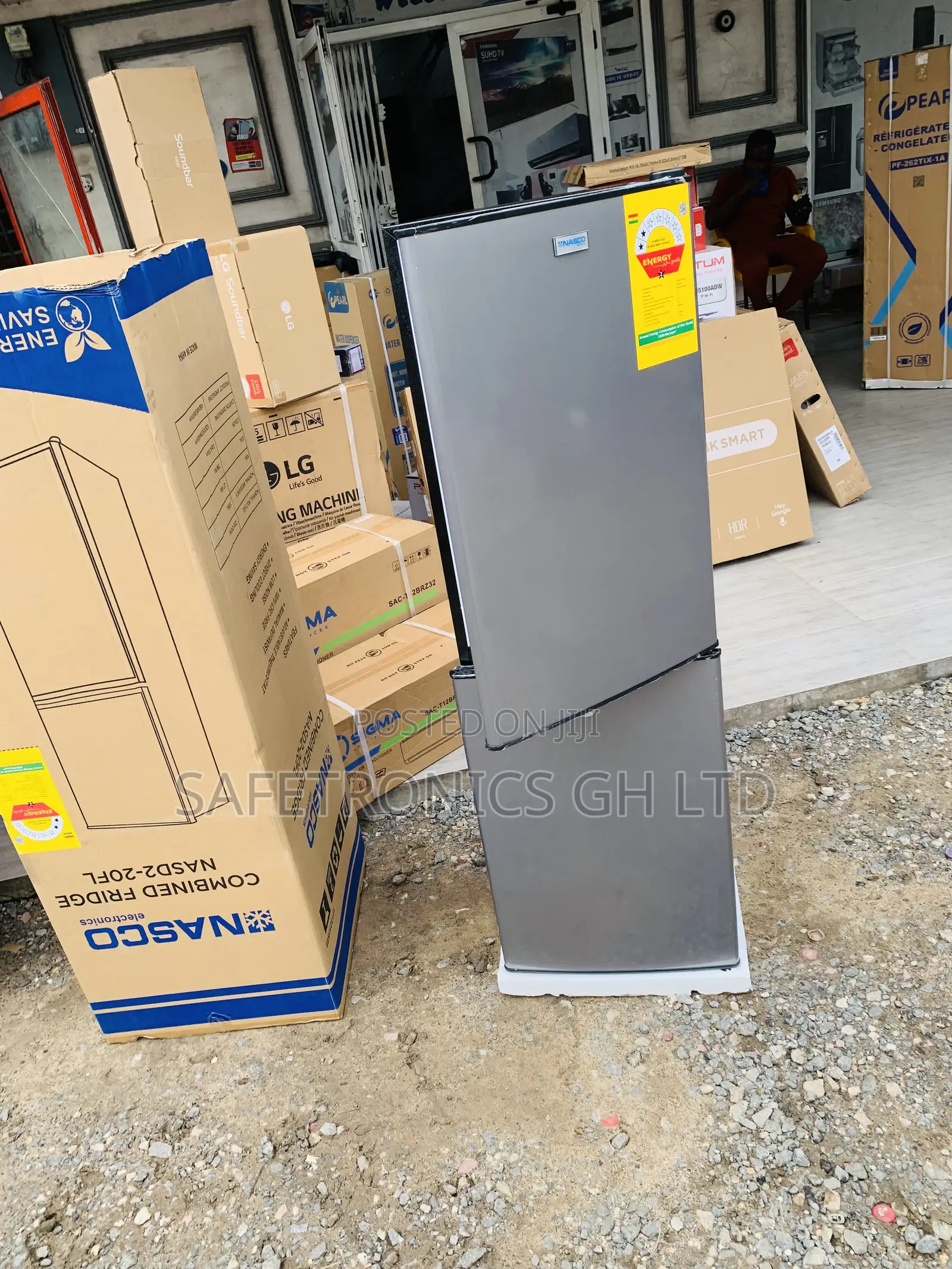 Exclusive Nasco 158ltr Bottom Freezer Refrigerator-Nasd2-20fl