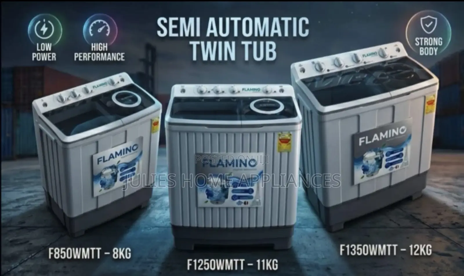 Flamino Washing Machine 12kg