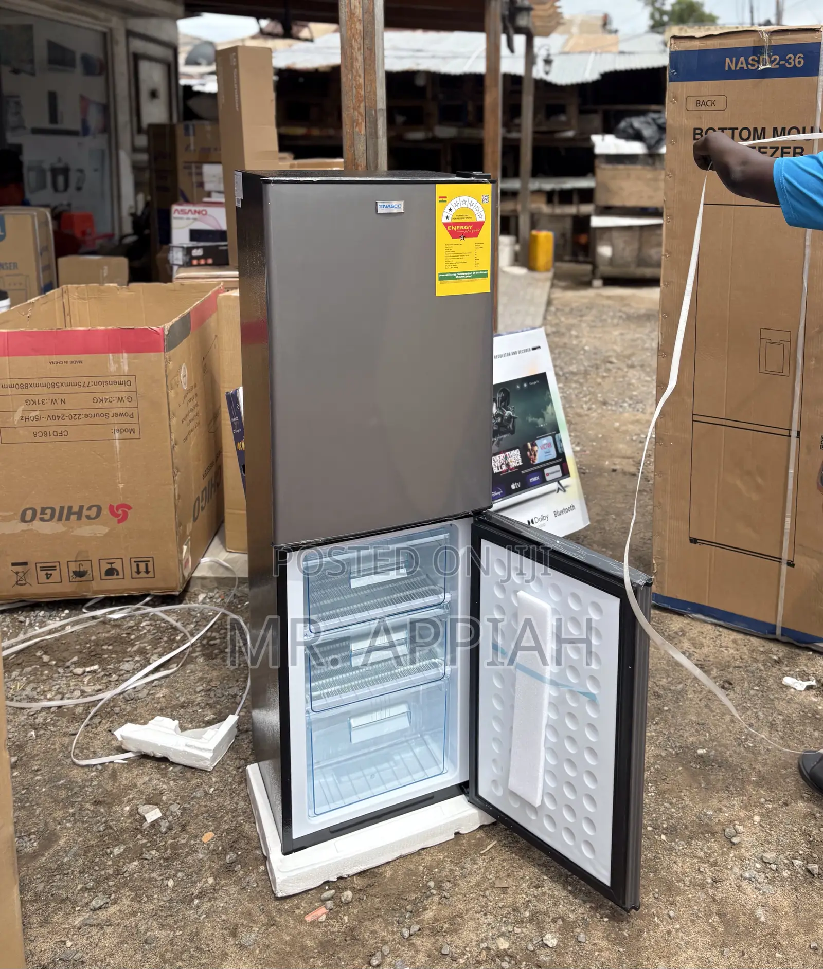 Super Adorable Nasco Nasd-20fl Refrigerator(158l)Gray 