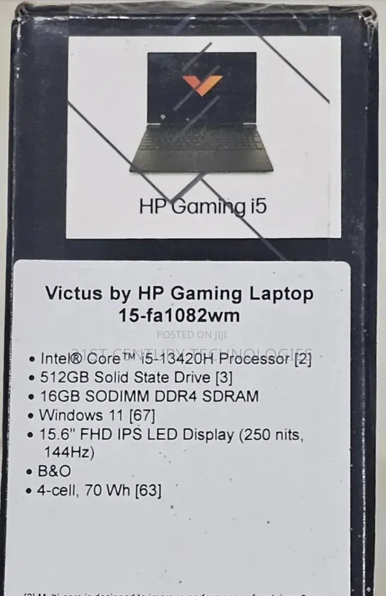 New Laptop HP Victus 15 16GB Intel Core i5 SSD 512GB