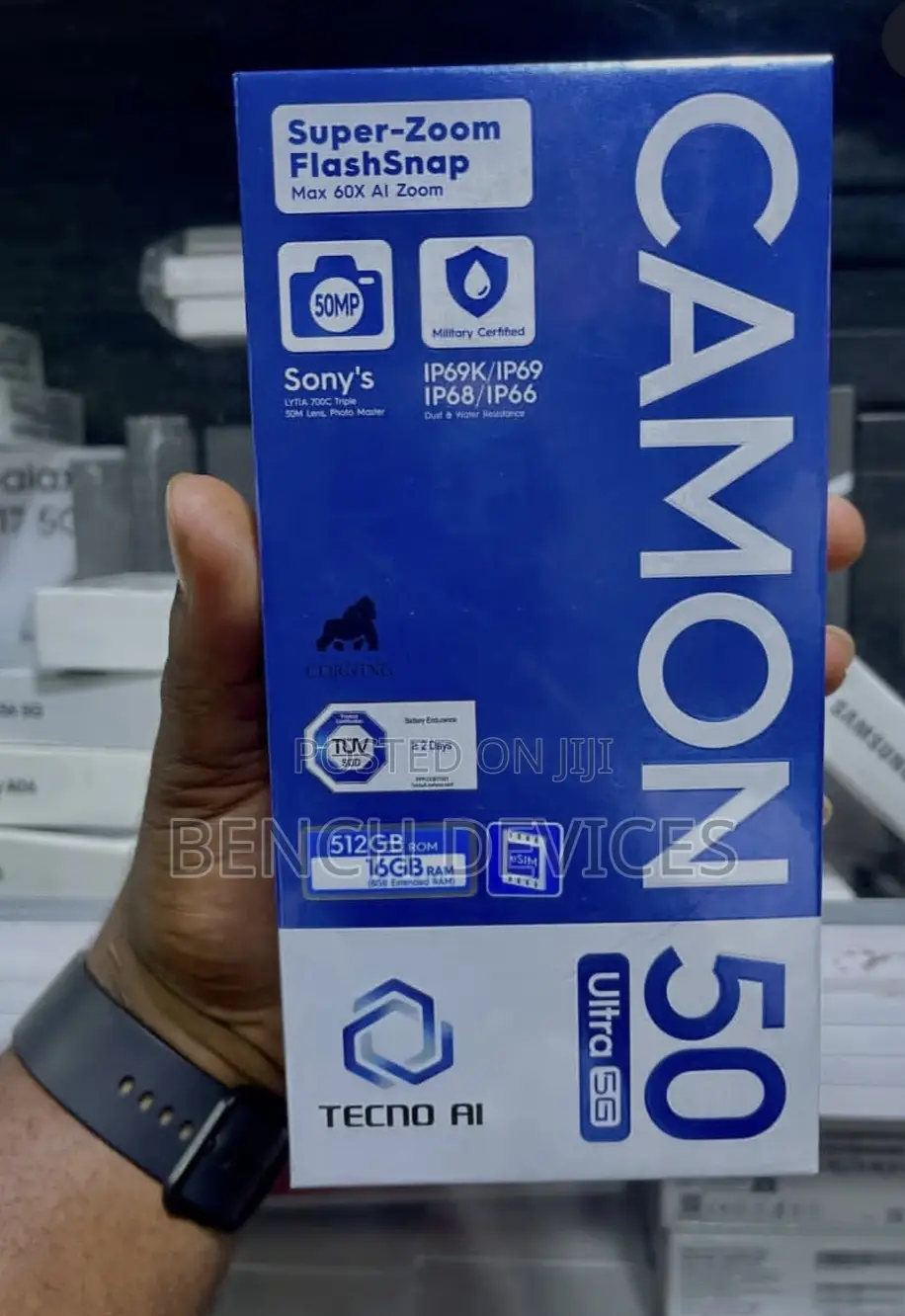 New Tecno Camon 50 Ultra 512 GB Blue