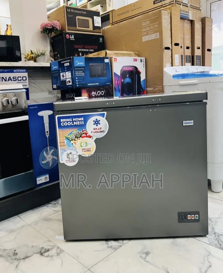 Latest Nasco Single Door Chest Freezer(Nas230sk)Gray 