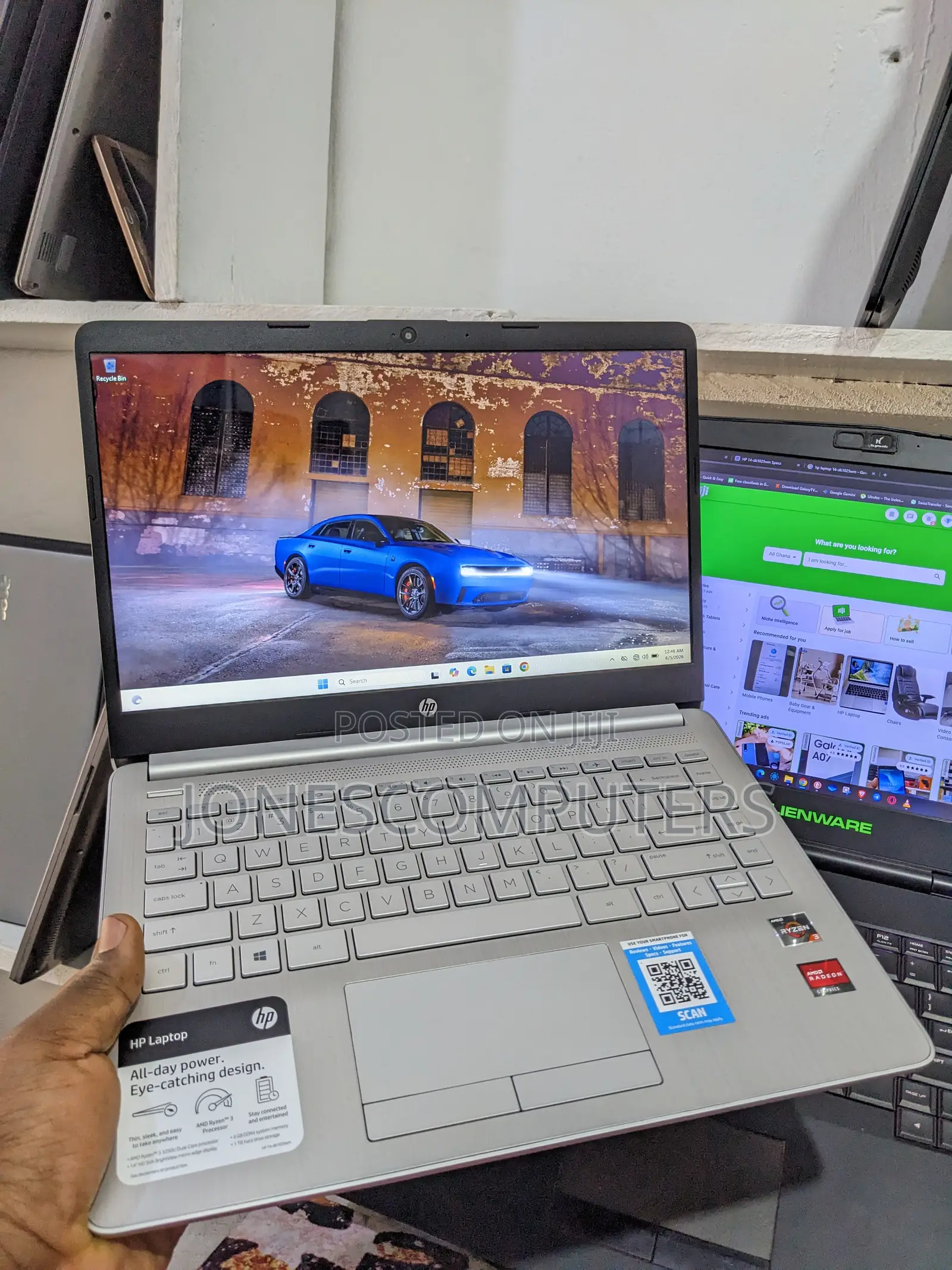 New Laptop HP Pavilion 13 8GB AMD Ryzen 3 SSD 256GB