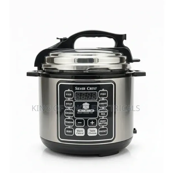 Silver Crest 6l Electric Rice Cooker - Gray/Black
