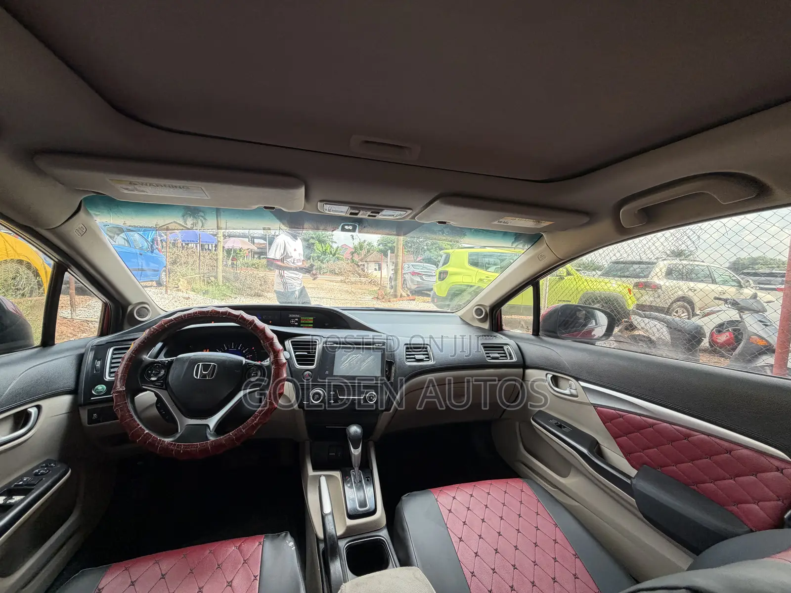 Honda Civic EX-L 4dr Sedan (1.8L 4cyl CVT) 2015 Red