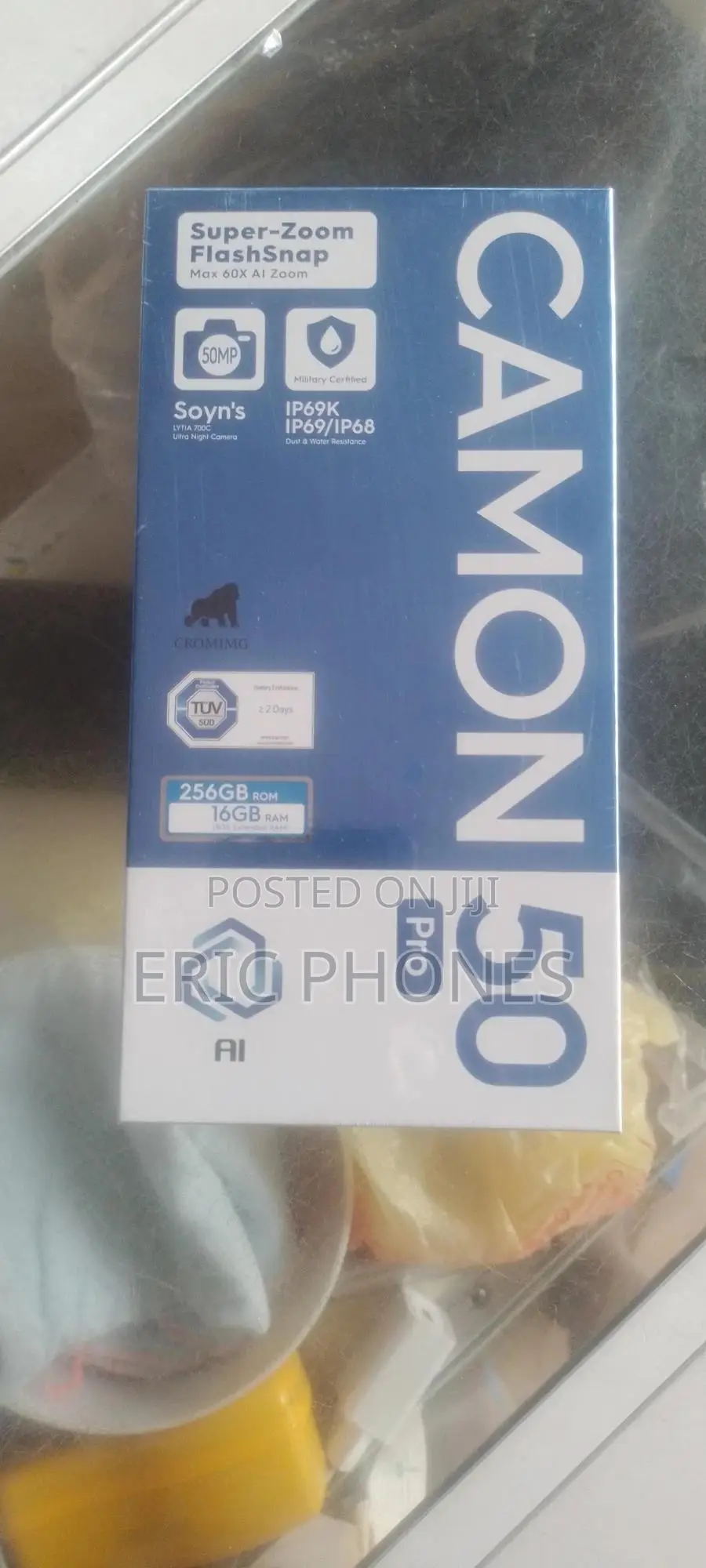 New Tecno Camon 50 Pro 256 GB Black
