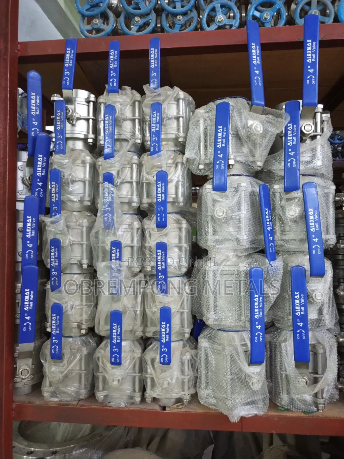 Dn100 Stainless Ball Valve Threaded Pins