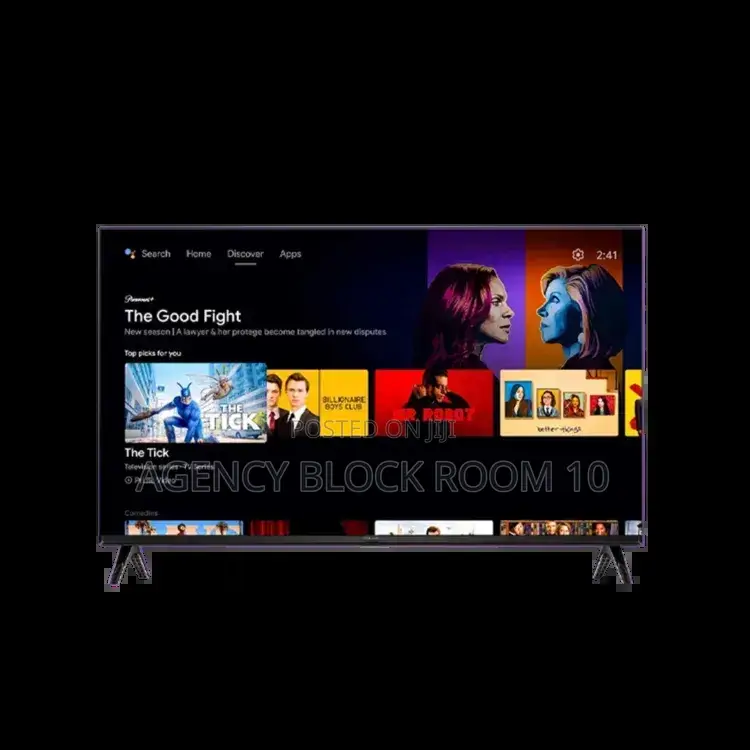 43df3 Ultra Hd Smart Android TV - Frameless Screen - USB-Dmi - Black