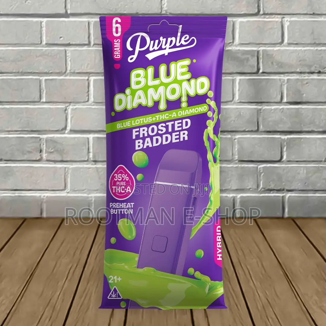 Purple Blue Diamond Blue Lotus + Thca Diamonds Disposable 6g