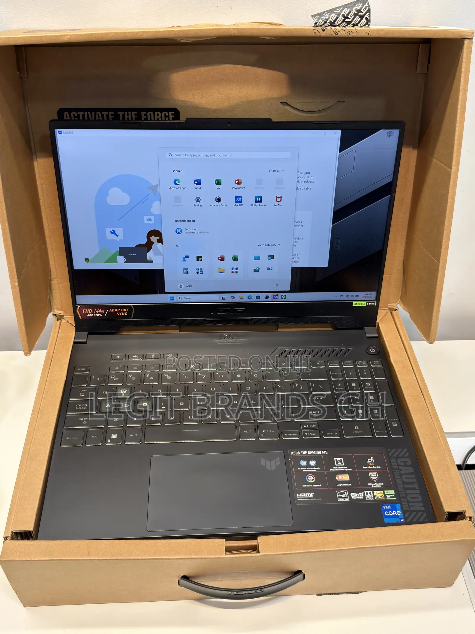 Laptop Asus TUF Dash F15 16GB Intel Core i7 SSD 1T