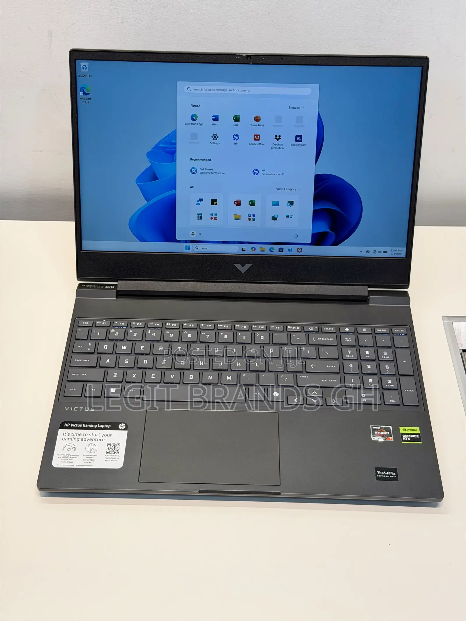 Laptop HP Victus 15 16GB AMD Ryzen 7 SSD 512GB