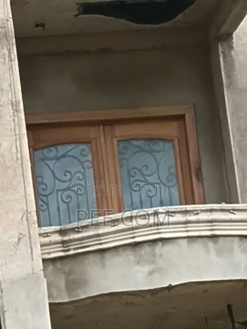 Special Wooden Door (With Metal Designing and Glass Framing )