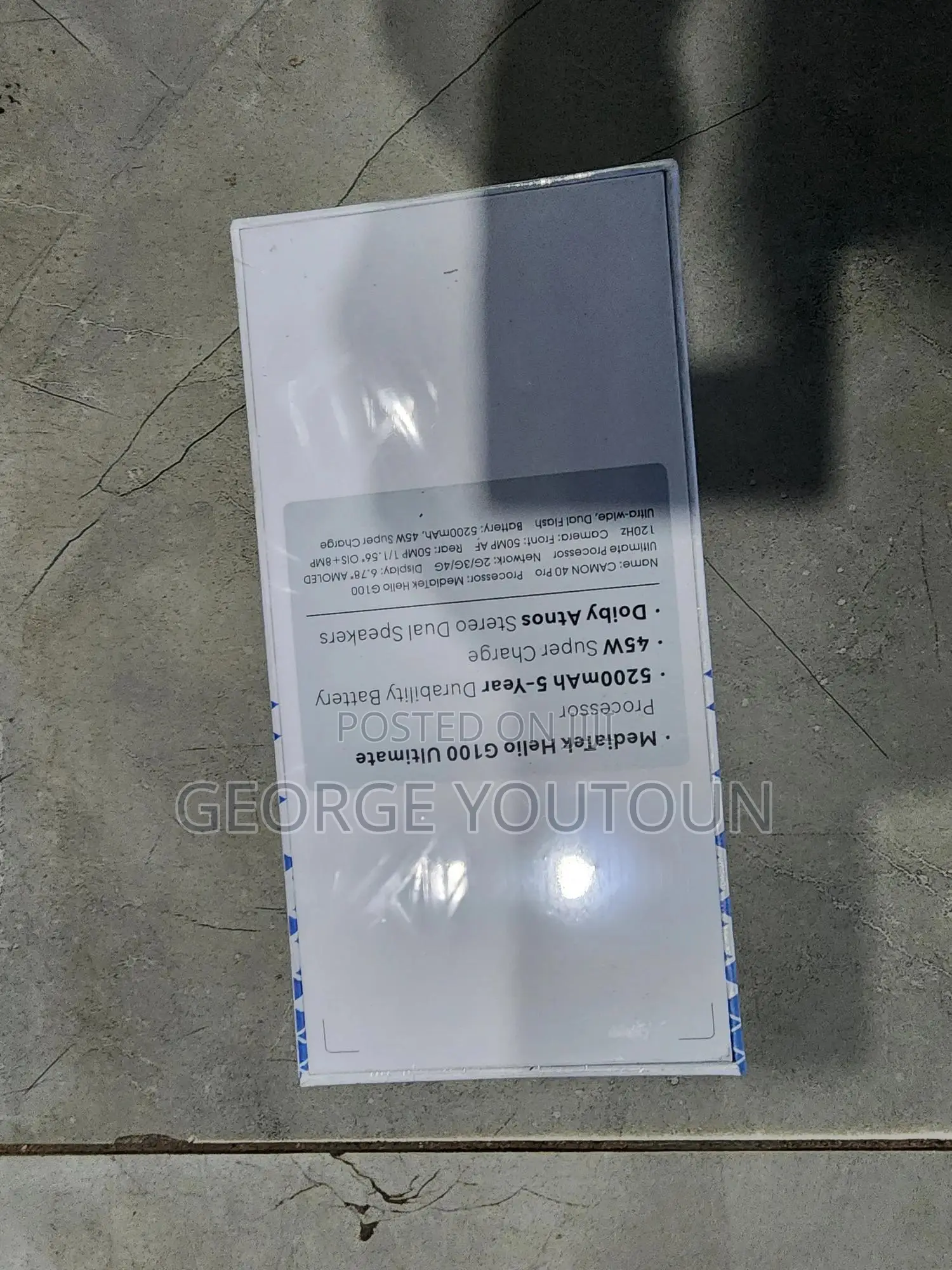 New Tecno Camon 40 Pro 5G 256 GB Black