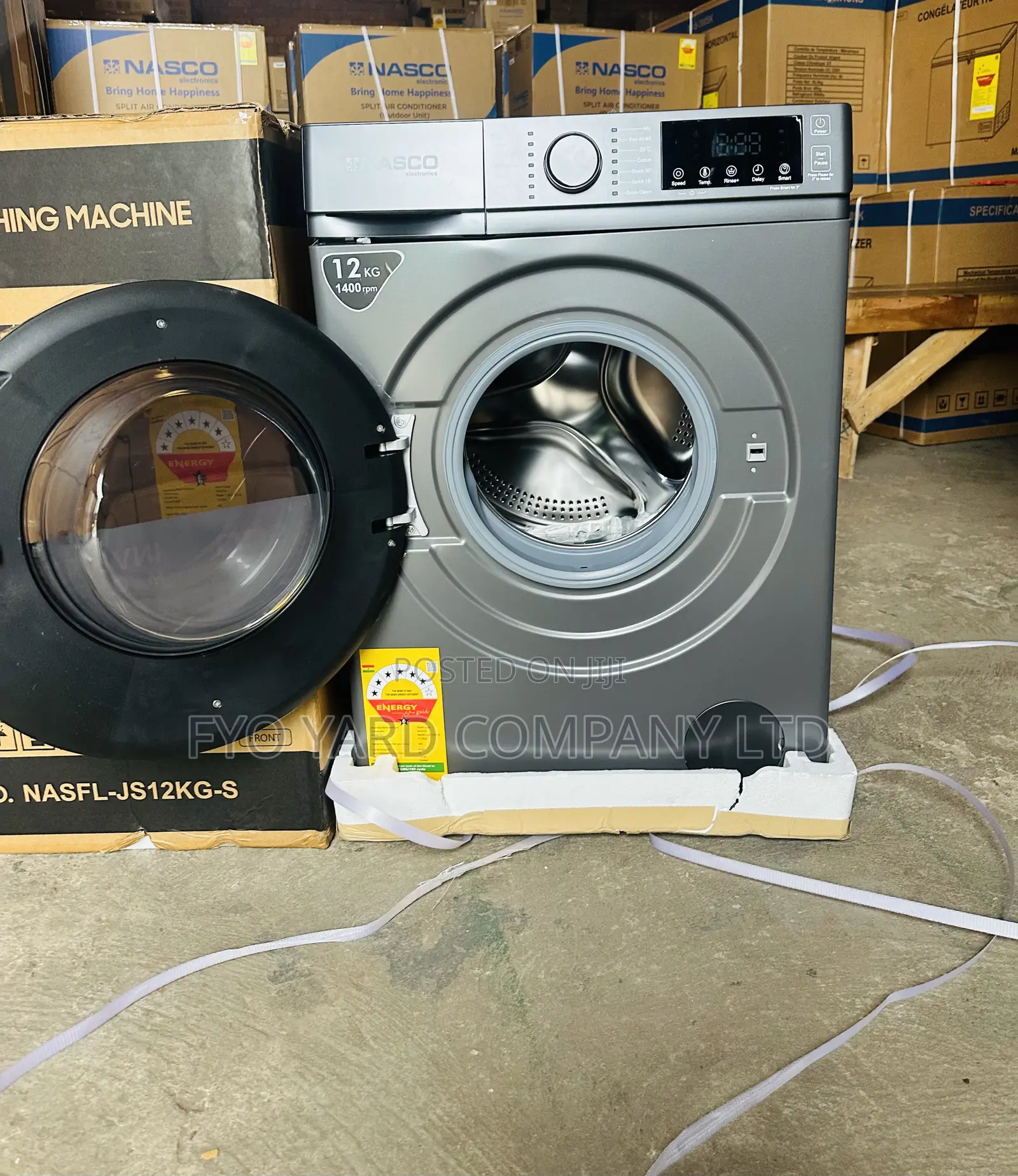 New Inverter Nasco 12kg Front Load Washing Machine