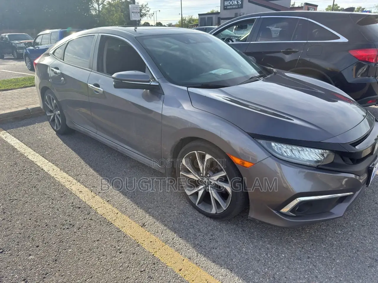 Honda Civic Touring Coupe 2019 Gray