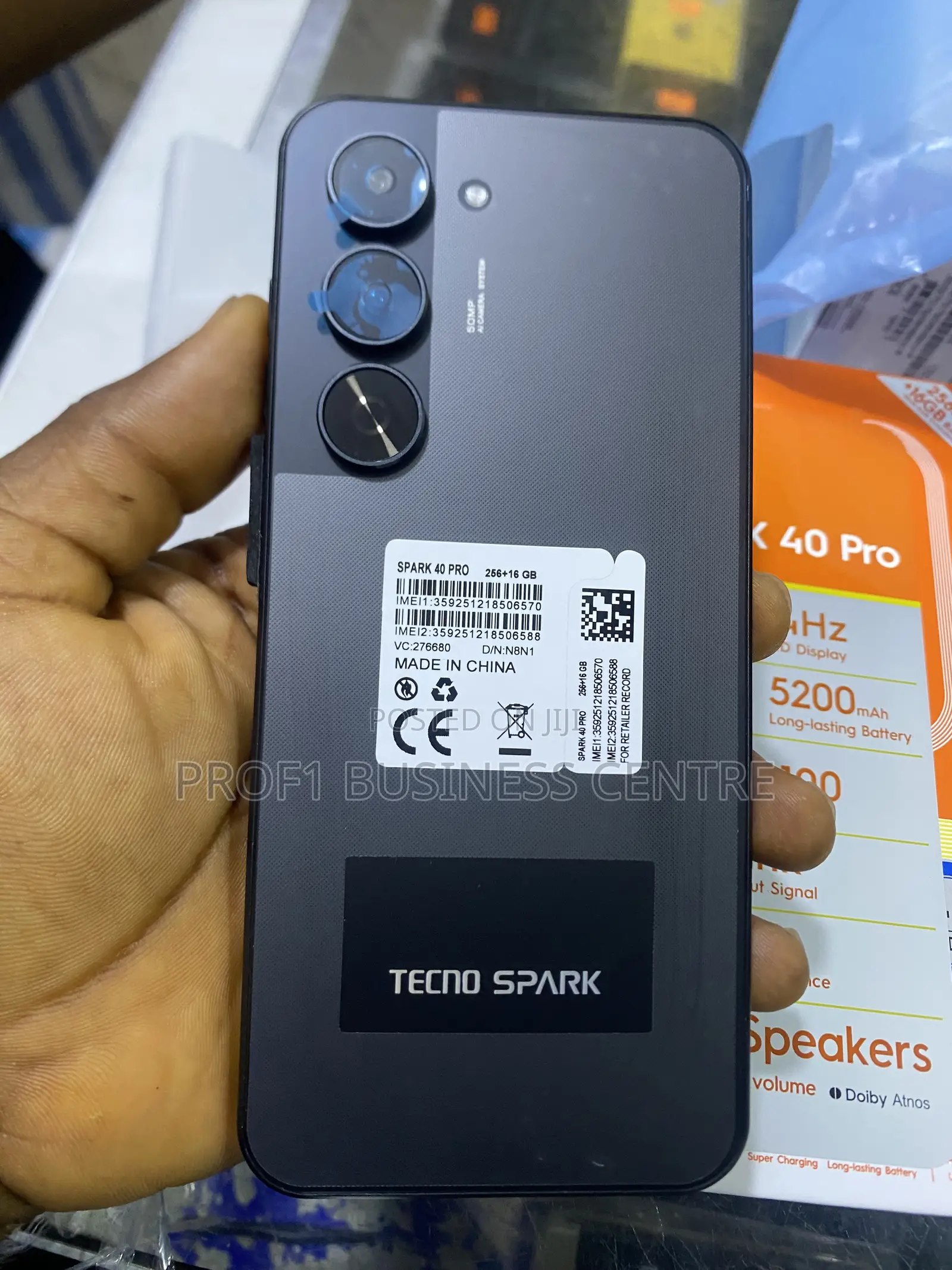 New Tecno Spark 40 Pro 256 GB Black