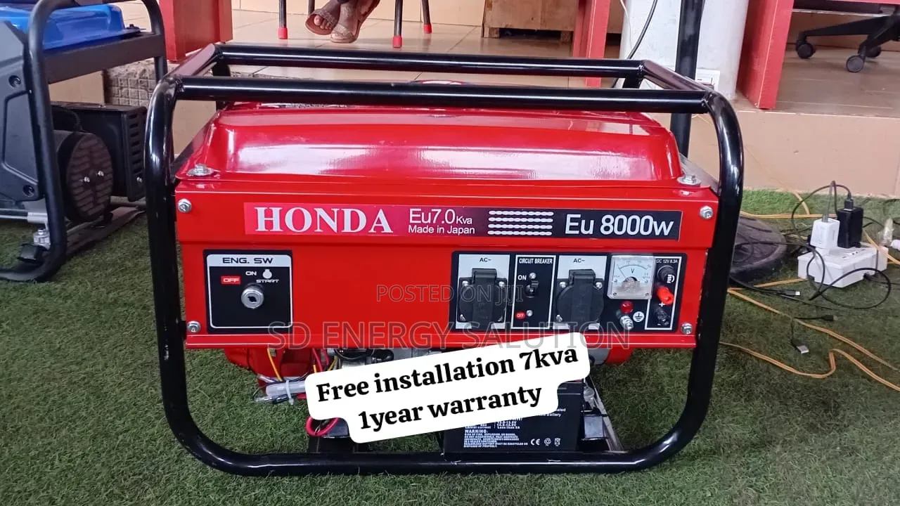 Brand New Honda 7kva Petrol Generator–Strong, Durable Efficient 7kva