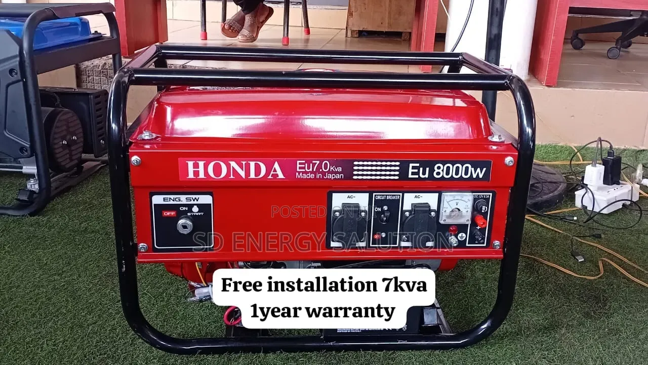 Brand New Honda 7kva Petrol Generator–Strong, Durable Efficient 7kva