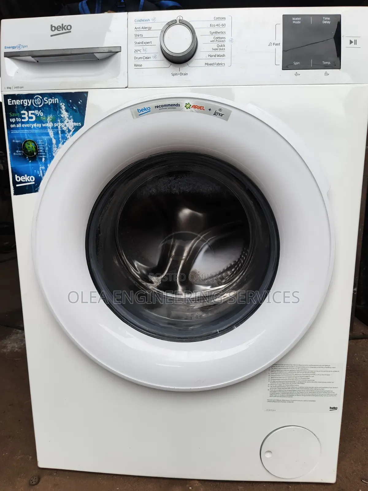 Beko 8kg Wash and Spin