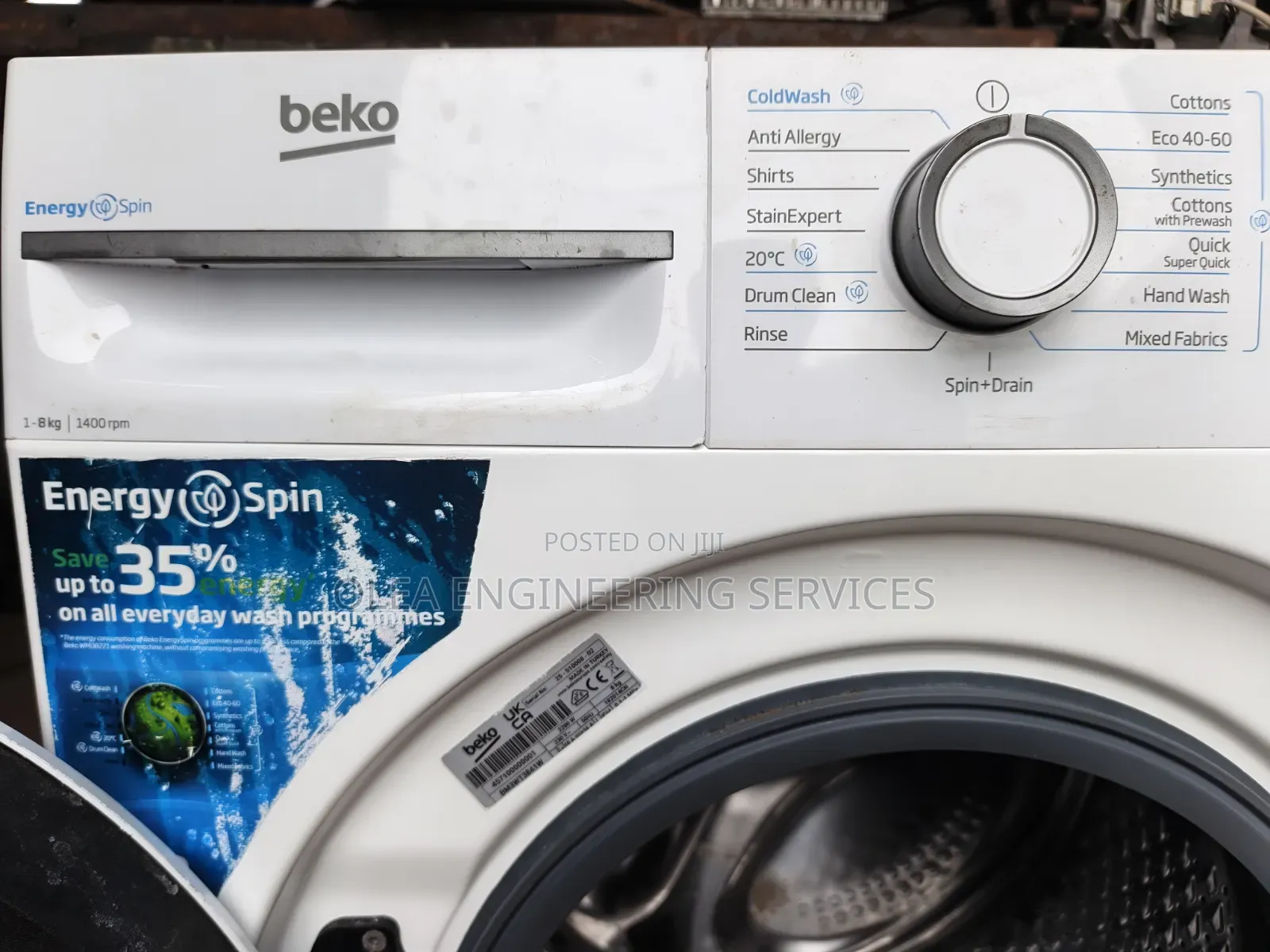 Beko 8kg Wash and Spin