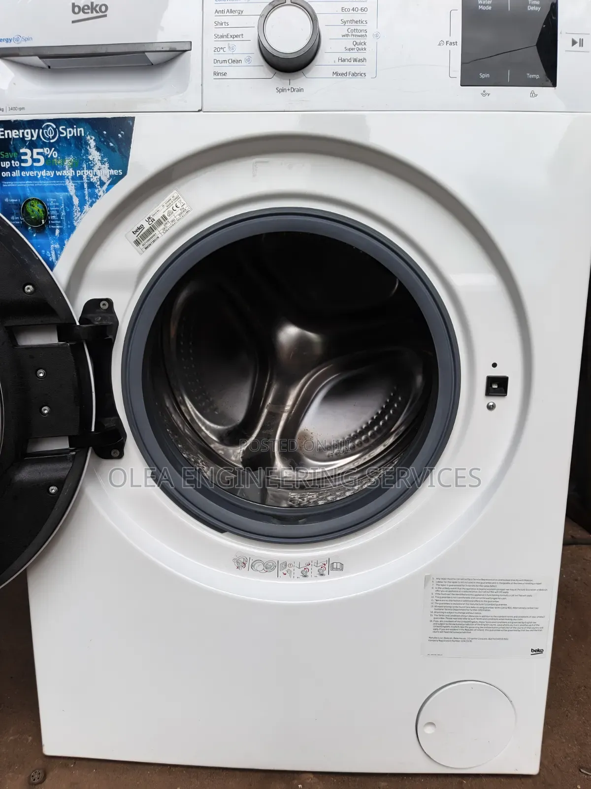 Beko 8kg Wash and Spin