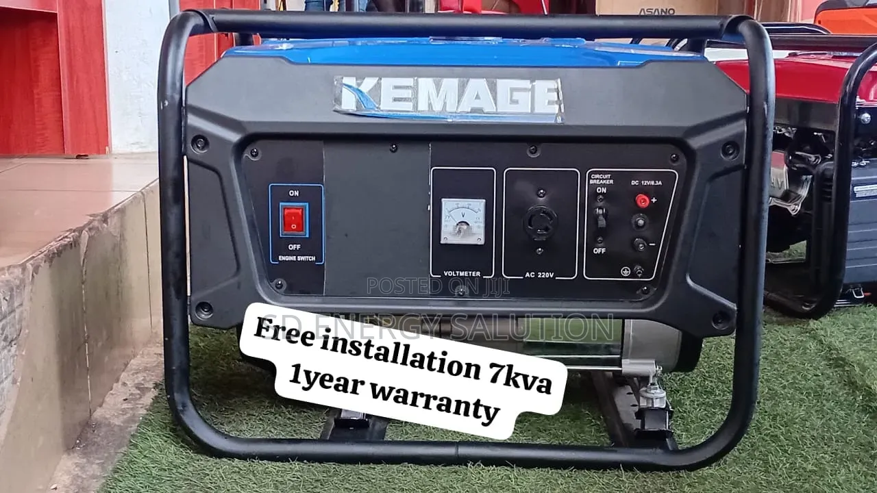 Kemage 7kva Silent Petrol Generator –Efficient Electricity Backup 7kva