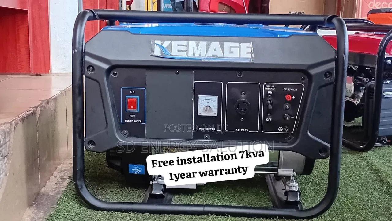 Kemage 7kva Silent Petrol Generator –Efficient Electricity Backup 7kva