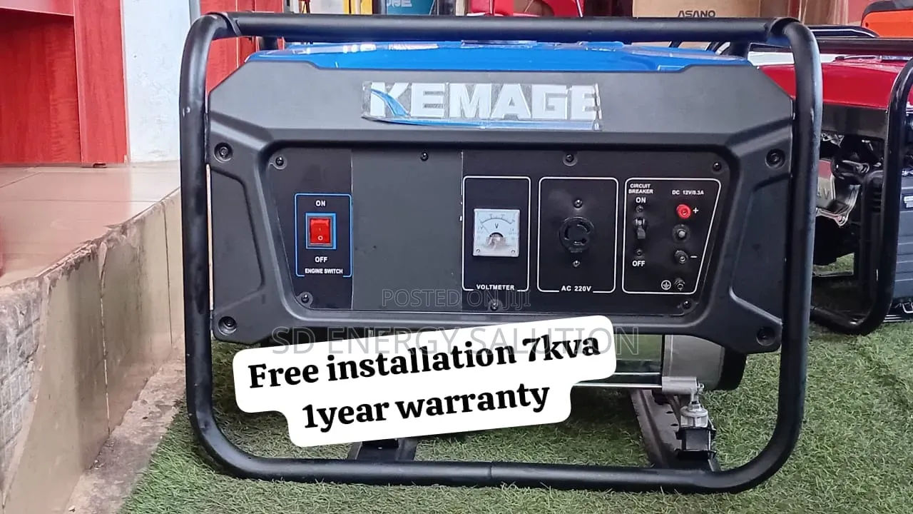 Kemage 7kva Electric Generator–Powerful Engine Fuel Efficiency 7kva