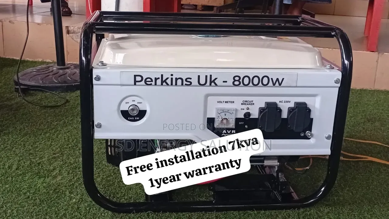 Perkins 7kva Petrol Generator Available With Excellent Fuel 7kva