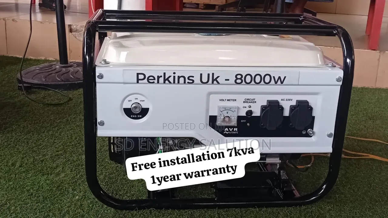 Perkins 7kva Petrol Generator Available With Excellent Fuel 7kva