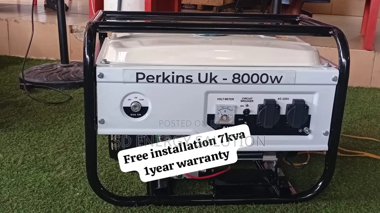 Perkins 7kva Petrol Genset – Quality Backup Power for Everyone 7kva