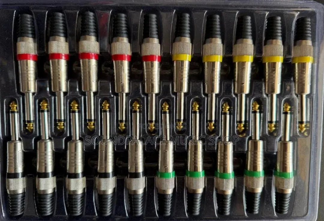 6.35 Mm (1/4-Inch) Male TRS/Ts Jack Audio Connectors