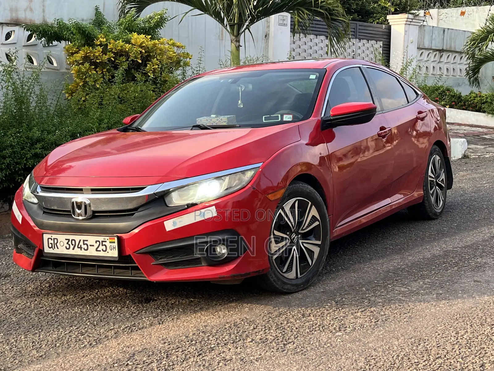 Honda Civic EX 4dr Sedan (1.5L 4cyl) 2016 Red